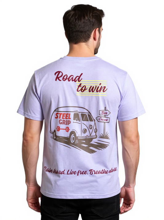 🛣️ Camiseta Oversize "Road to Win" – Edición Vintage