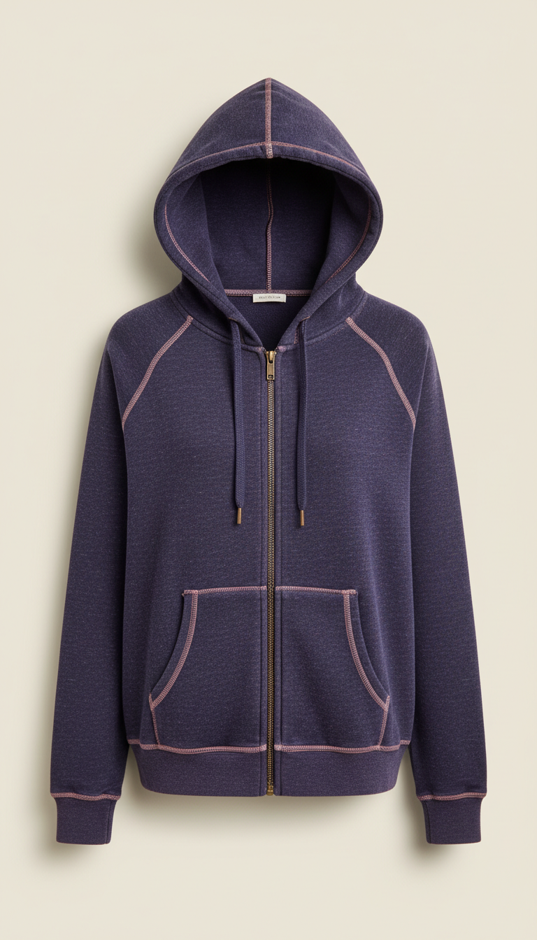 Sudadera ligera con cremallera