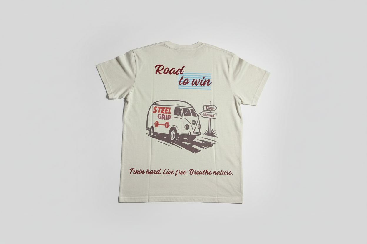 Camiseta Oversize "Road to Win" – Edición Vintage