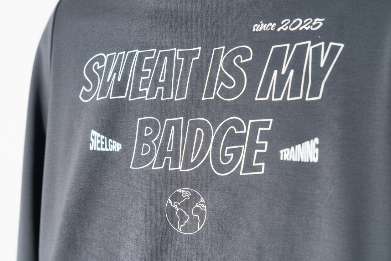 Sudadera Oversize "Badge of Sweat"