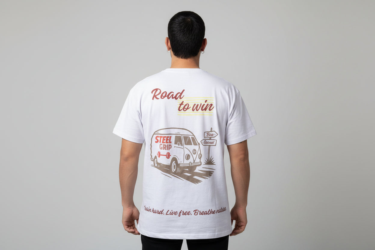 Camiseta Oversize "Road to Win" – Edición Vintage