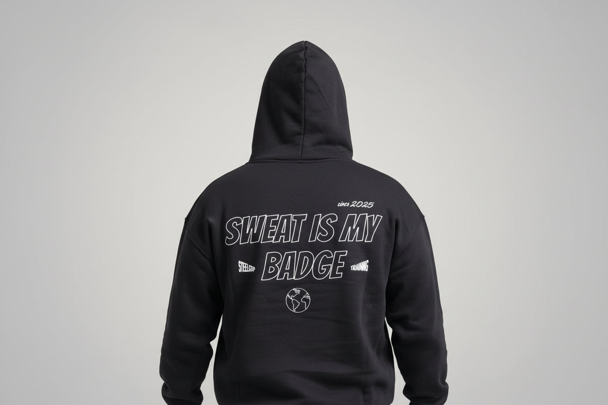 Sudadera Oversize "Badge of Sweat"